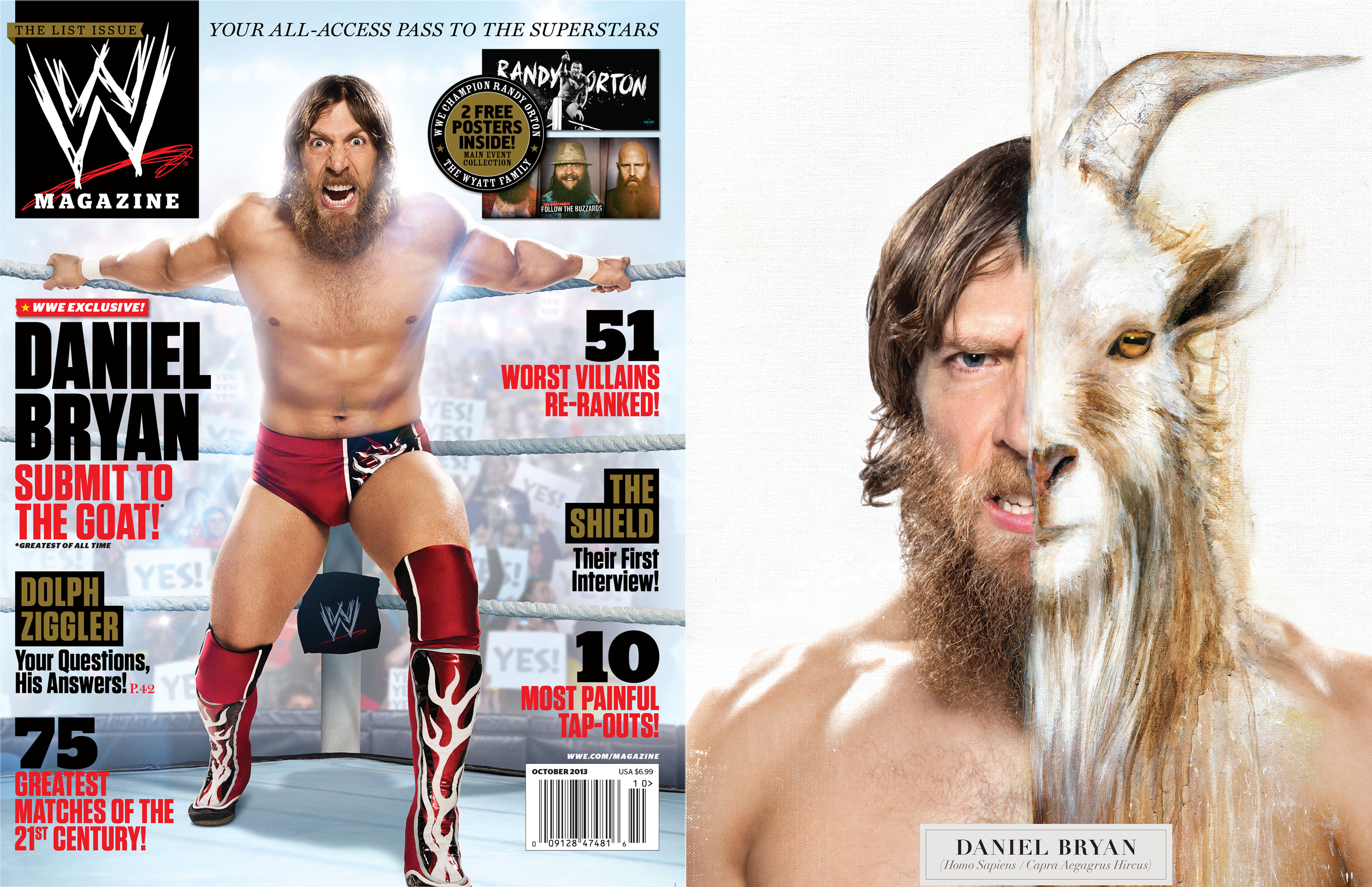 Daniel Bryan Cover and GOAT Poster